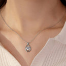 2 Carat Moissanite 925 Sterling Silver Pendant Necklace Silver One Size