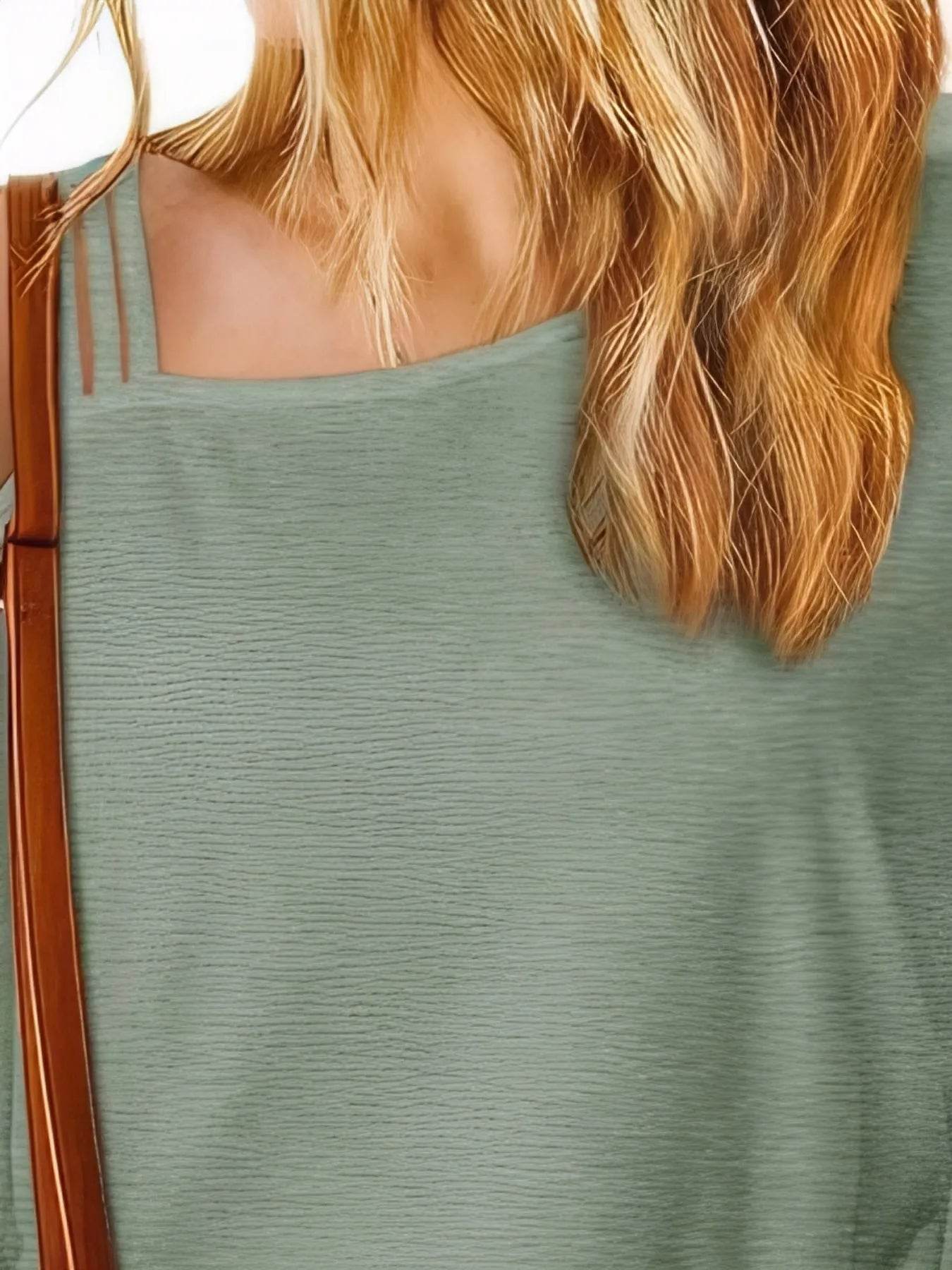 Trendsi Asymmetrical Neck Half Sleeve T-Shirt - Slightly Stretchy, 95% Polyester, 5% Spandex - Store 42