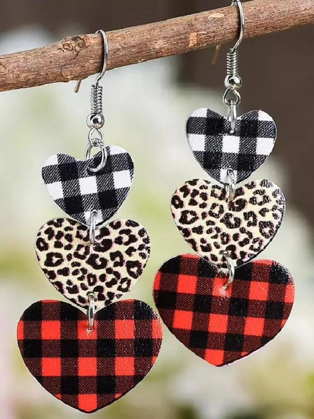 Stylish PU Leather Dangle Earrings - 1 Pair, Alloy & Soft Material, 3" Length, Trendy Accessory