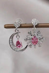 1 Carat Moissanite 925 Sterling Silver Moon & Star Earrings - Store 42