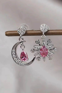 1 Carat Moissanite 925 Sterling Silver Moon & Star Earrings - Store 42