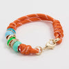 18K Gold-Plated Bead Rope Bracelet Tangerine onesize