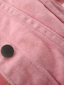 Full Size Cropped Denim Jacket Plus Size