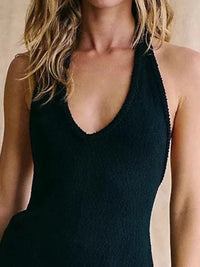 Halter Neck Cami and Shorts Sweater Set