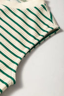 Stripe Woven Sleeveless Mini Dress