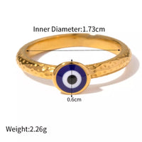 18K Gold-Plated Natural Stone Ring style D One Size