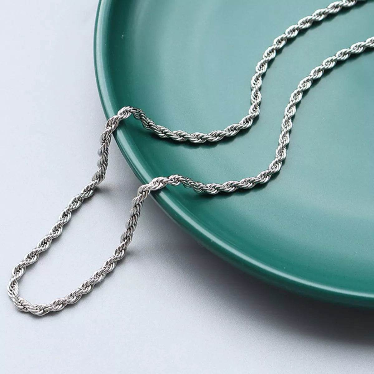 18K Gold-Plated Titanium Steel Chain Necklace - 19.7 Inch Length, Stylish & Durable Jewelry - Store 42