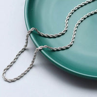 18K Gold-Plated Titanium Steel Chain Necklace - 19.7 Inch Length, Stylish & Durable Jewelry - Store 42