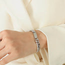 Elegant 18K Gold-Plated Titanium Steel Bracelet with Adjustable Extension Chain - Store 42