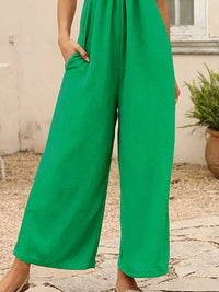 Casual Wide Leg Overalls