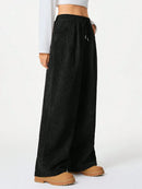 Drawstring Wide Leg Pants