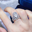 5 Carat Moissanite 925 Sterling Silver Ring White