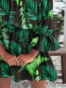 Full Size Floral Off-Shoulder Flounce Sleeve Mini Dress Plus Size - Store 42