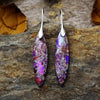 Elegant Copper & Natural Stone Geometric Earrings - 18K Gold-Plated Chic Jewelry - Store 42