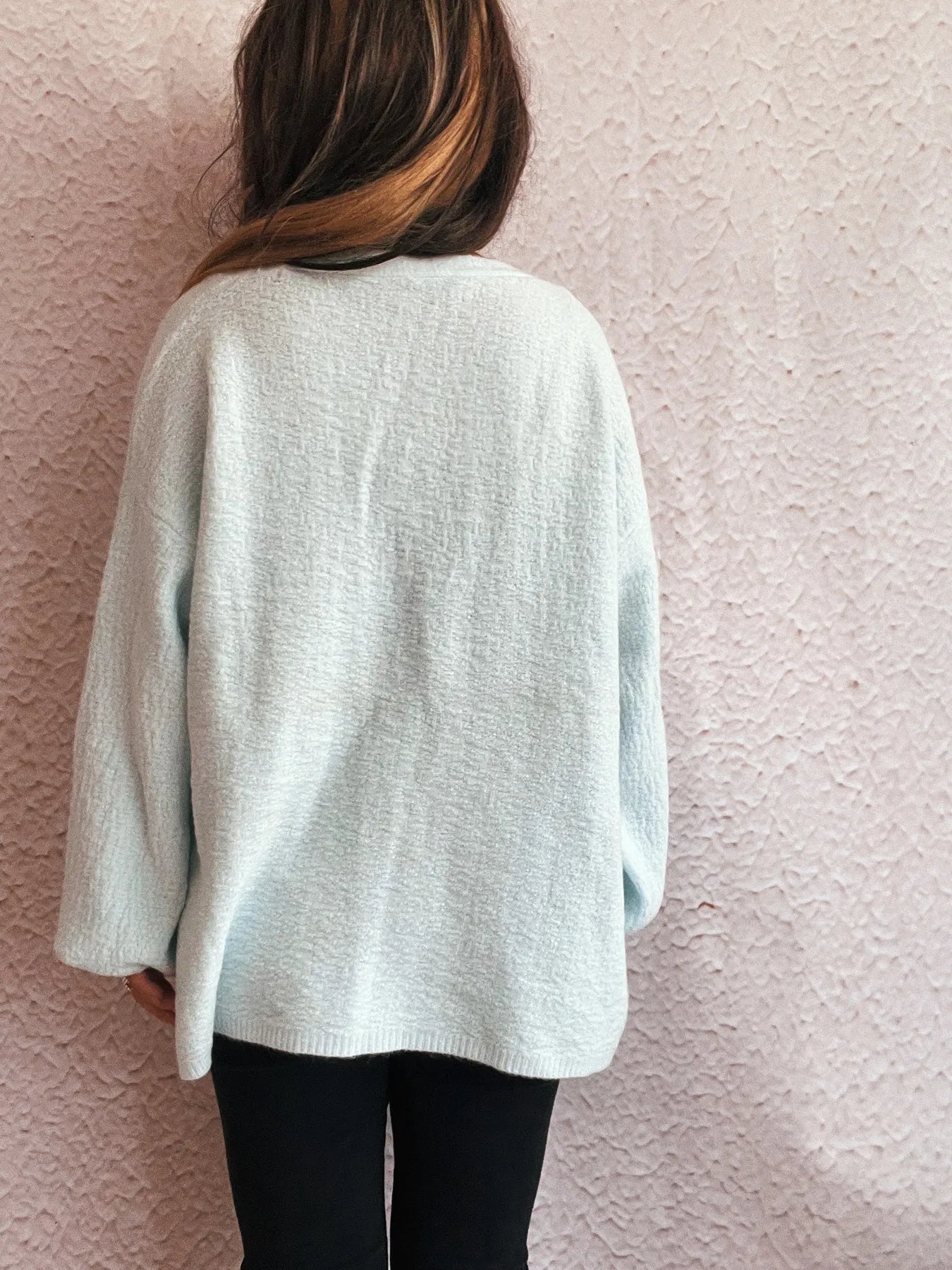 Open Front Long Sleeve Cardigan