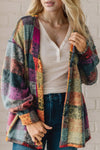 Double Take Full Size Exposed Seam Button Up Fleece Shacket Multicolored