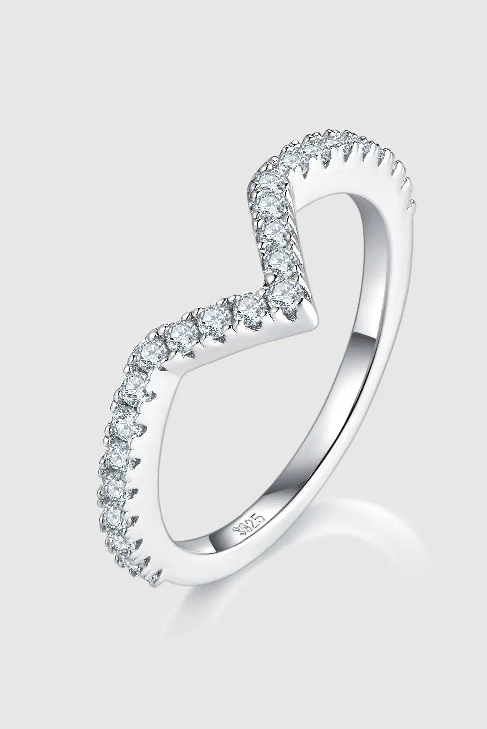 1 Carat Moissanite 925 Sterling Silver Double Layered Ring - Store 42