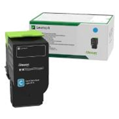 Lexmark 78C0XCG Cyan Toner Cartridge, 5K Page Yield, Compatible with CS/CX 4/5/62x Printers