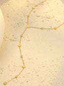 18K Gold-Plated Heart Necklace with Zircon Accent | Elegant Stainless Steel Jewelry - Store 42