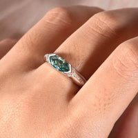 1 Carat Moissanite Ring in 925 Sterling Silver with Certificate & Matching Box - Elegant Jewelry - Store 42