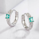 Elegant 925 Sterling Silver Inlaid Zircon Earrings - Dazzling Design, Imported Quality - Store 42