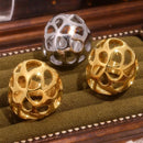 Elegant 18K Gold-Plated Stainless Steel Cutout Ring - Adjustable Sizes 6-8 - Store 42