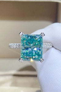 5 Carat Moissanite Ring in 925 Sterling Silver with Platinum Plating - Elegant and Timeless Jewelry - Store 42