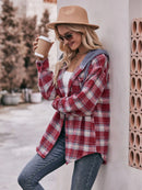 Oversized Plaid Button Up Shacket