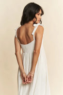 Davi & Dani Smocked Sleeveless Maxi Cami Dress