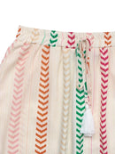Frill Printed Maxi Skirt