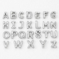 Elegant Copper Bubble Letter Pendant Necklace - Platinum-Plated, 17.7 in Chain Length - Store 42