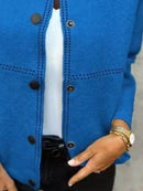 Full Size Button Up Long Sleeve Cardigan Plus Size - Store 42
