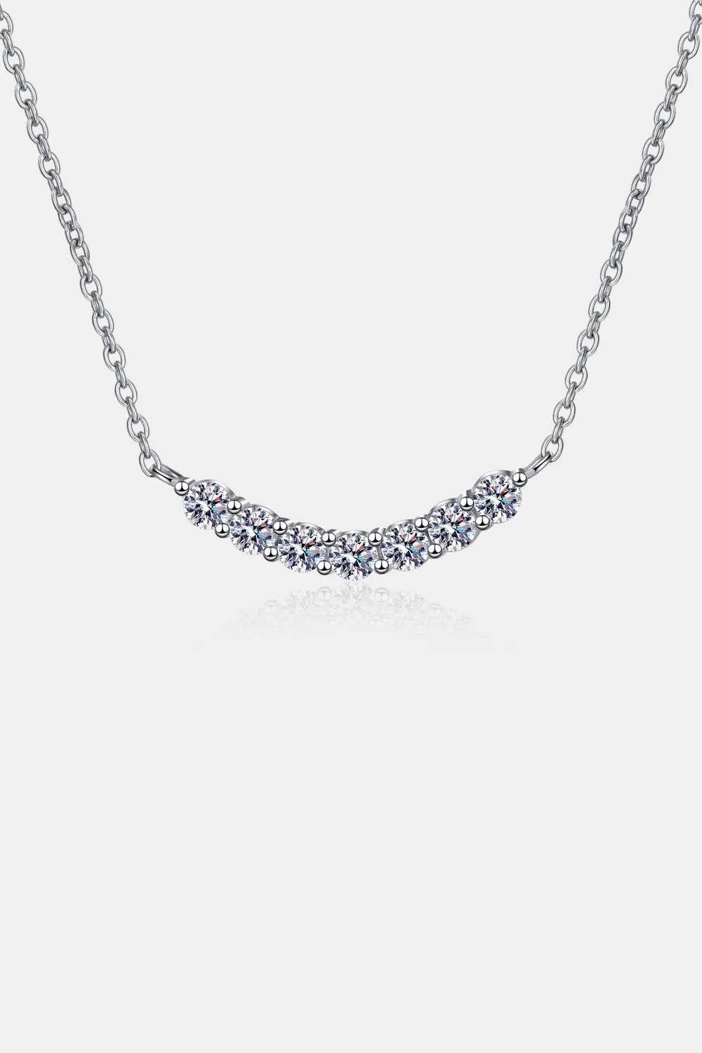 1.4 Carat Moissanite Necklace in 925 Sterling Silver with Certificate of Authenticity