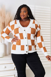 Angel Wings Double Take Button-Up V-Neck Dropped Shoulder Cardigan - Store 42