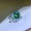 10 Carat Moissanite 925 Sterling Silver Signet Ring - Store 42