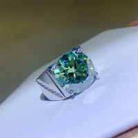 10 Carat Moissanite 925 Sterling Silver Signet Ring - Store 42