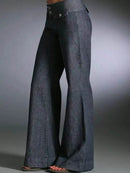 Full Size High-Waisted Wide-Leg Wash Jeans Plus Size - Store 42
