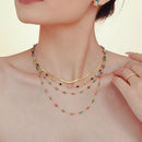 18K Gold-Plated Titanium Steel Necklace Gold One Size