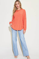 Basic Bae Full Size Ribbed Round Neck Long Sleeve T-Shirt - Store 42