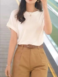 Round Neck Short Sleeve T-Shirt
