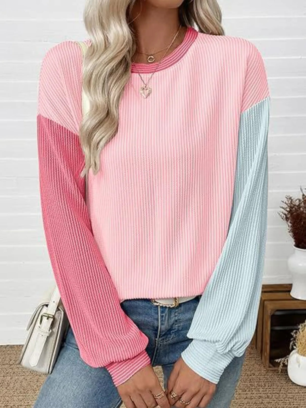 Pink/Light blue / S