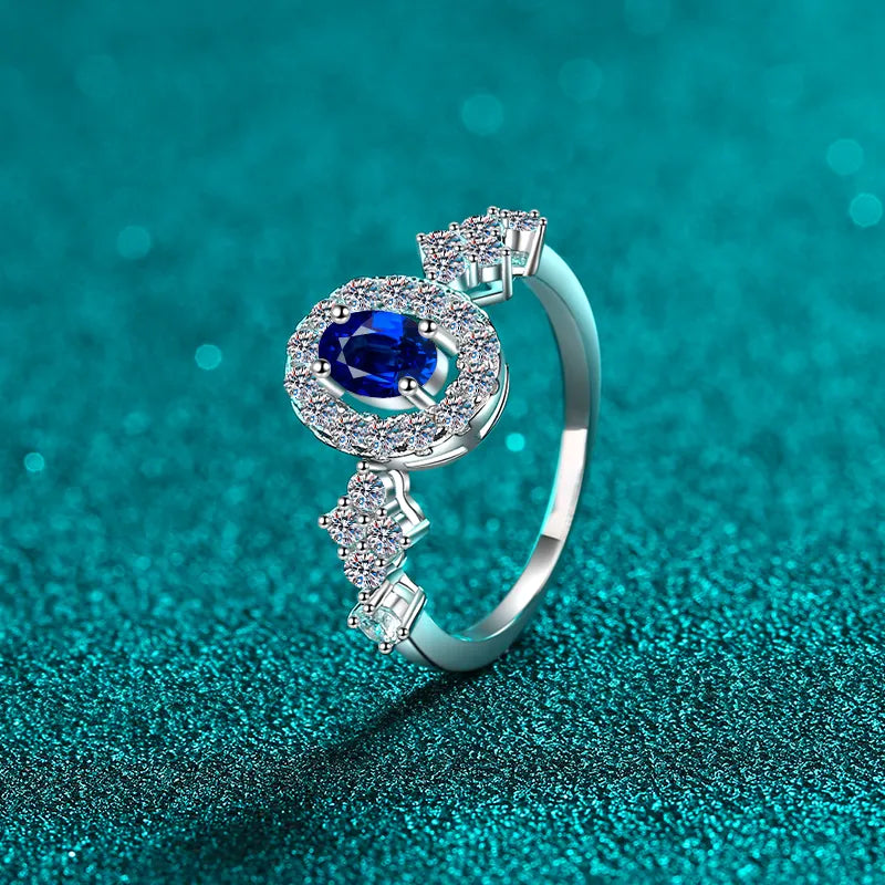Elegant 0.5 Carat Moissanite Ring in 925 Sterling Silver with Certificate and Warranty