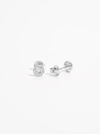 925 Sterling Silver Zircon Star Stud Earrings - Elegant, Lightweight, Platinum-Plated Design - Store 42