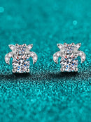 1 Carat Moissanite 925 Sterling Silver Stud Earrings - Store 42