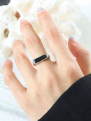 Titanium Steel Oil Drip Ring Silver