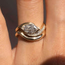 1 Carat Moissanite 925 Sterling Silver 2pcs Ring Set - Store 42