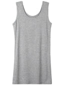 Scoop Neck Mini Dress Gray Tankini One Size