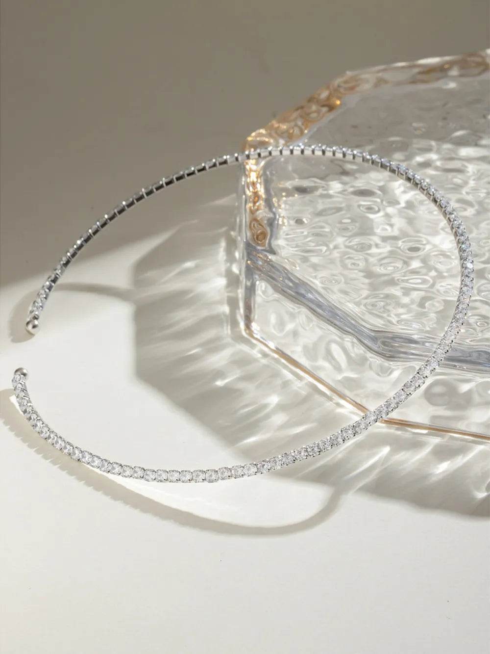Elegant 18K Gold-Plated Stainless Steel Necklace with Zircon Inlay - Timeless Jewelry Piece - Store 42
