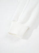 Exposed Seam Chest Pocket Knit Pullover Sweatshirt