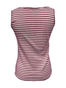 Striped Round Neck Tank Top